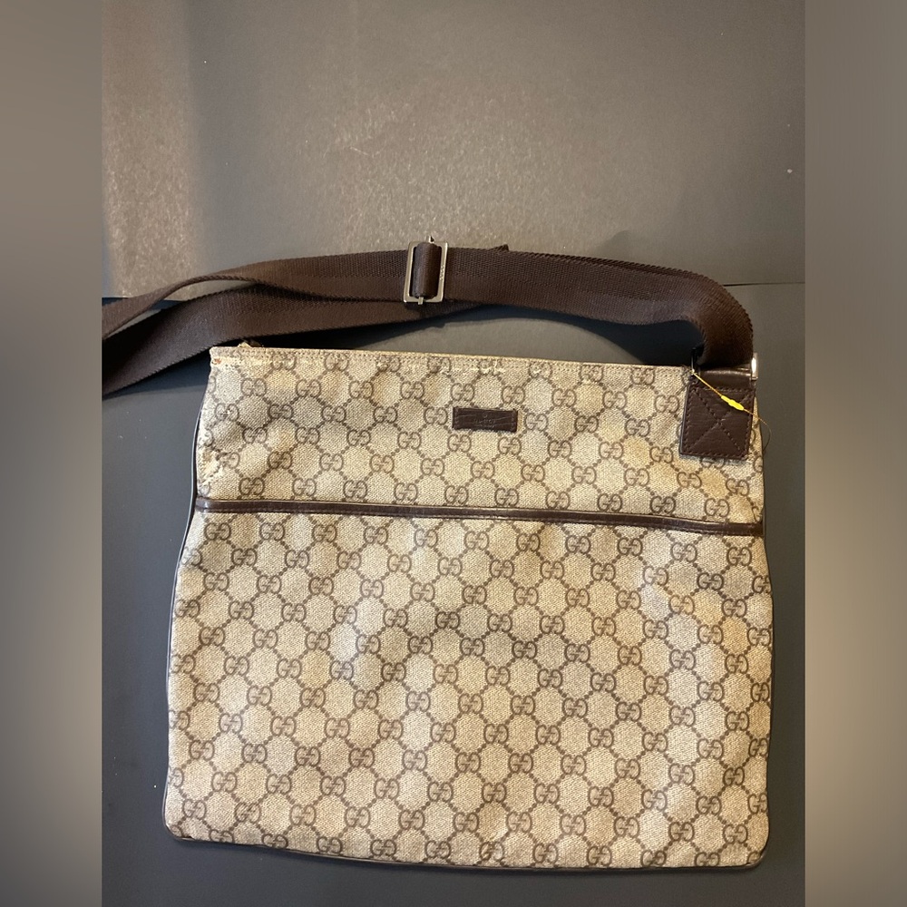 Gucci coated canvas Crossbody with adjustable strap ￼